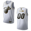 Heat White Golden Custom Jersey