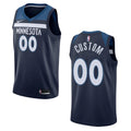 nike personalized Timberwolves Navy Custom Jersey
