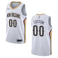 Pelicans White Custom Jersey nike association