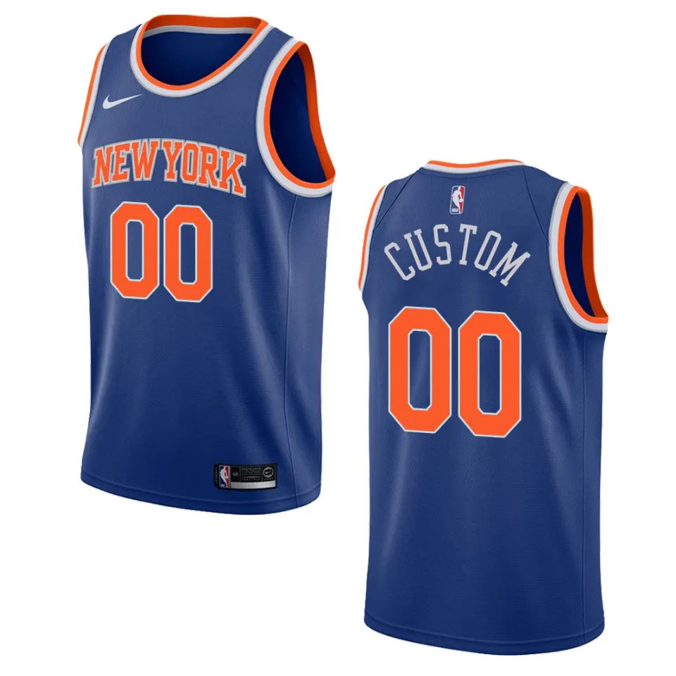 Knicks Blue Custom Jersey nike