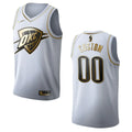 nike OKC Thunder White Custom Jersey