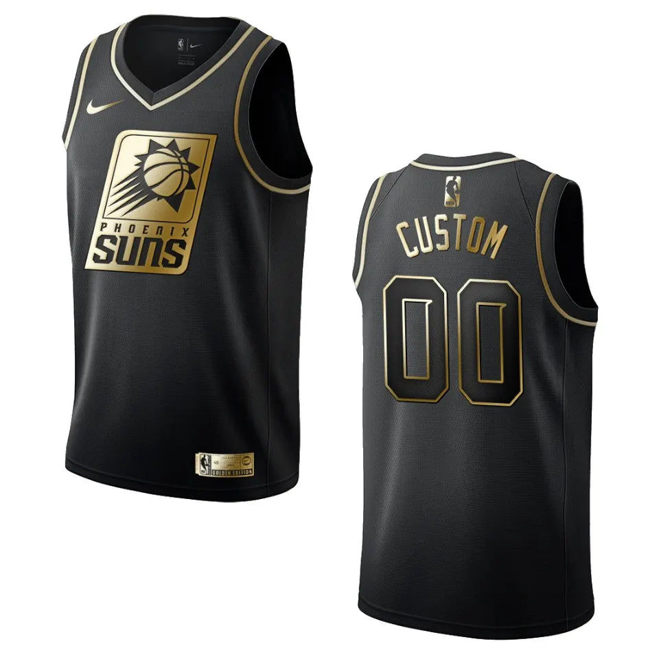 Suns Black Custom Jersey nike