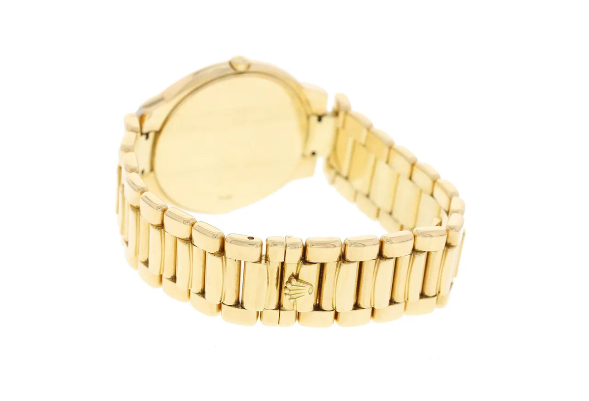 Rolex Cellini Gold Diamond Bezel - Hình 3