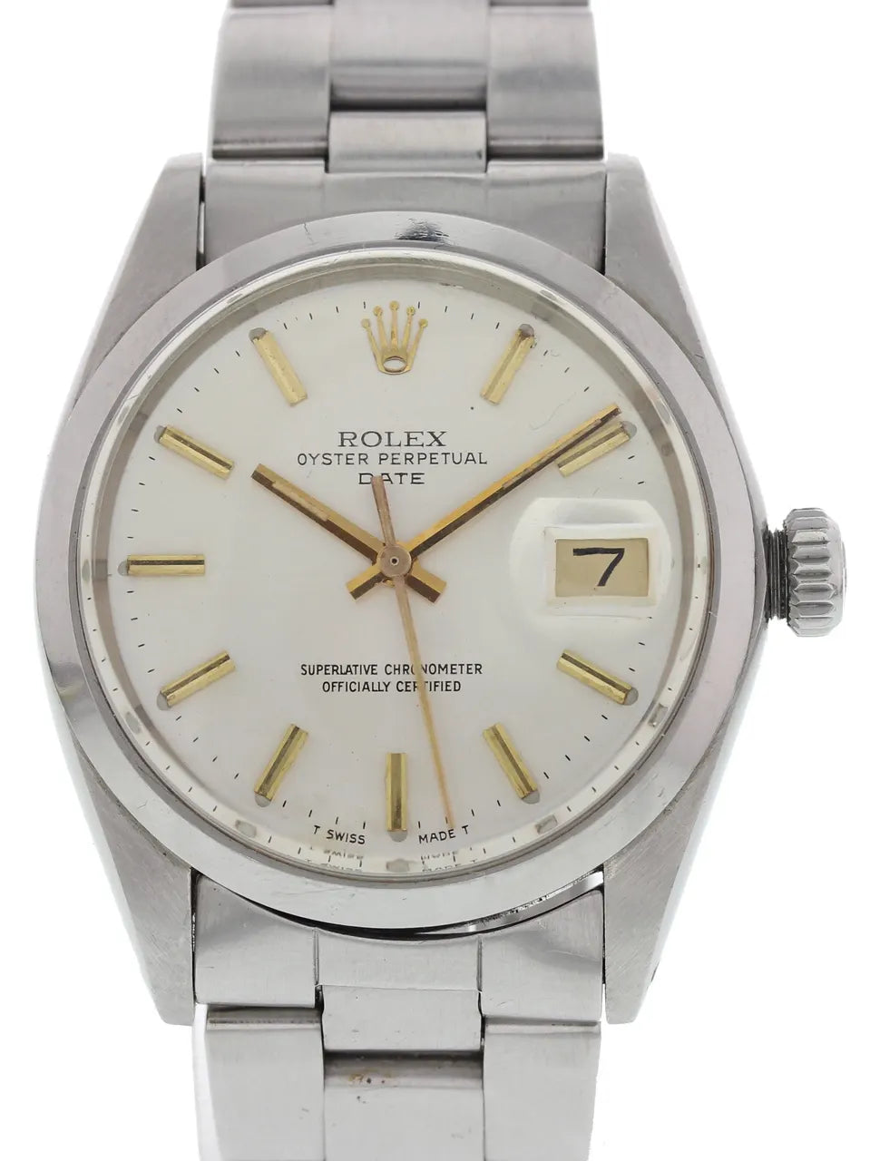 Rolex Silver Dial Steel Date - Hình 2
