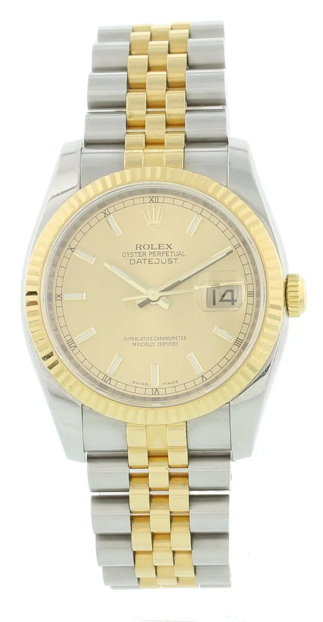 datejust Rolex Champagne Dial Jubilee - Hình 2
