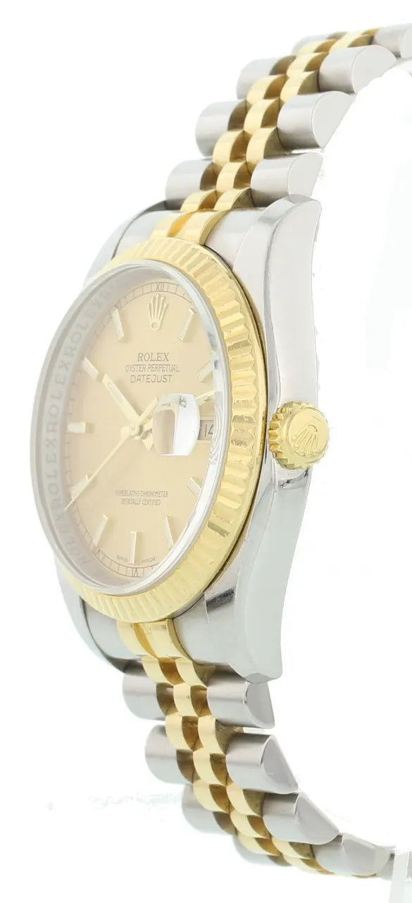 datejust Rolex Champagne Dial Jubilee - Hình 4