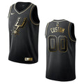 Spurs Custom Black Jersey