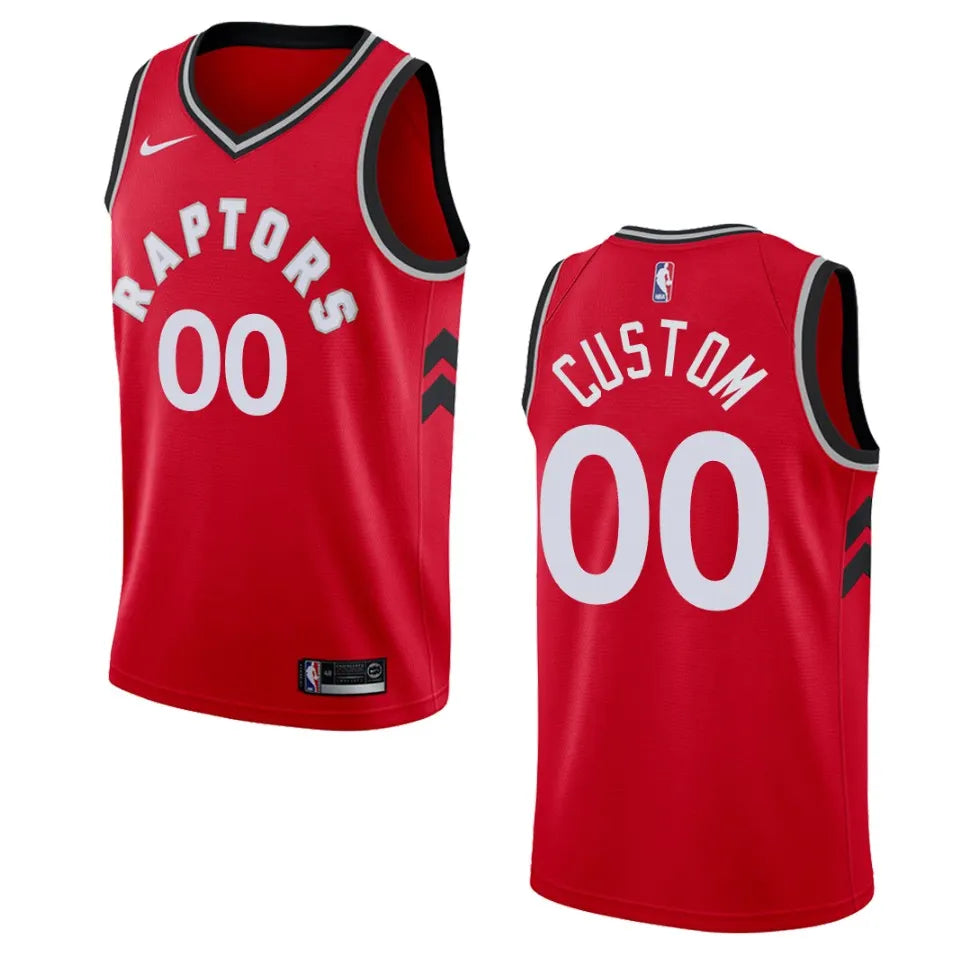 nike icon Raptors Red Custom Jersey