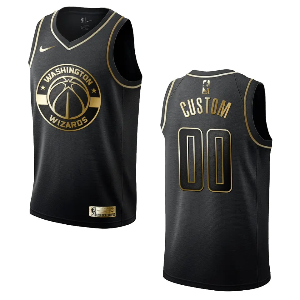 Wizards Black Custom Jersey