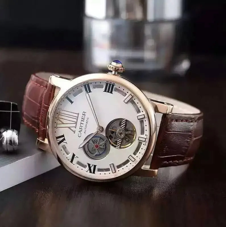 Cartier White Dial Tourbillon - Hình 2