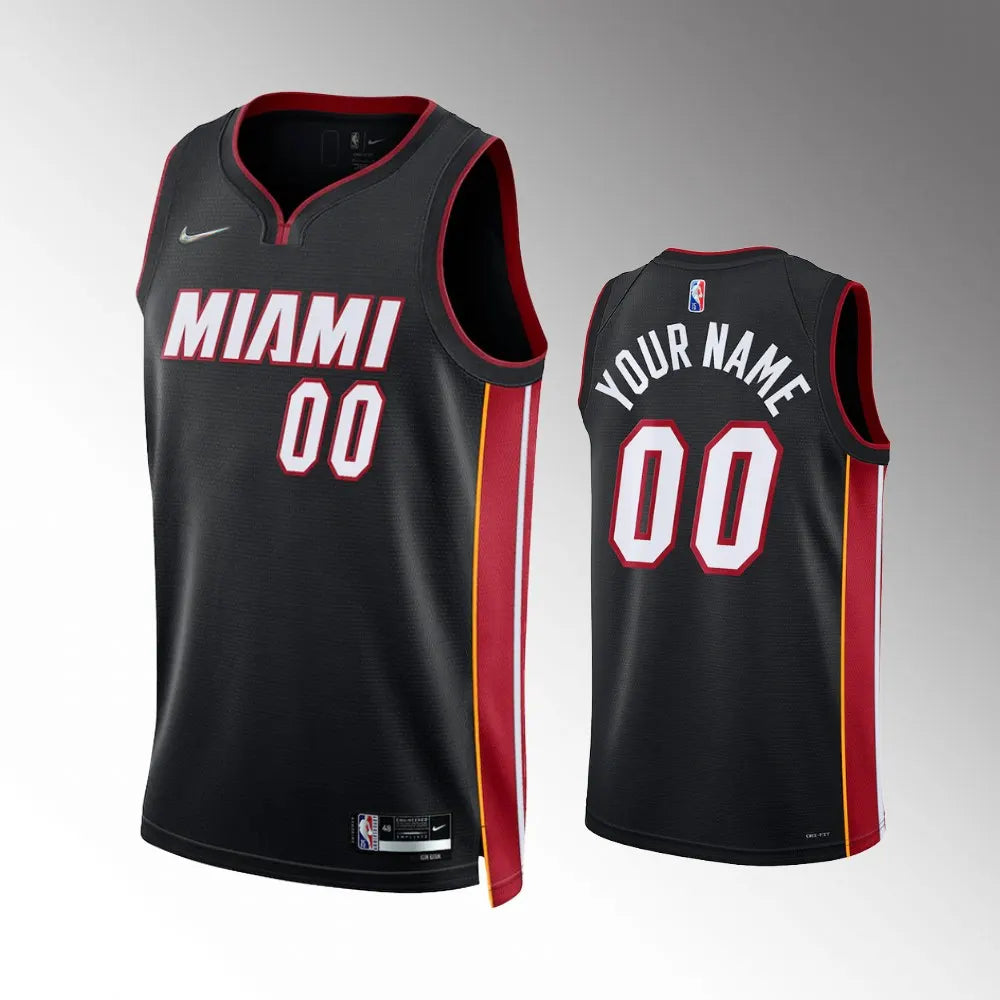 Heat Black Custom Jersey nike