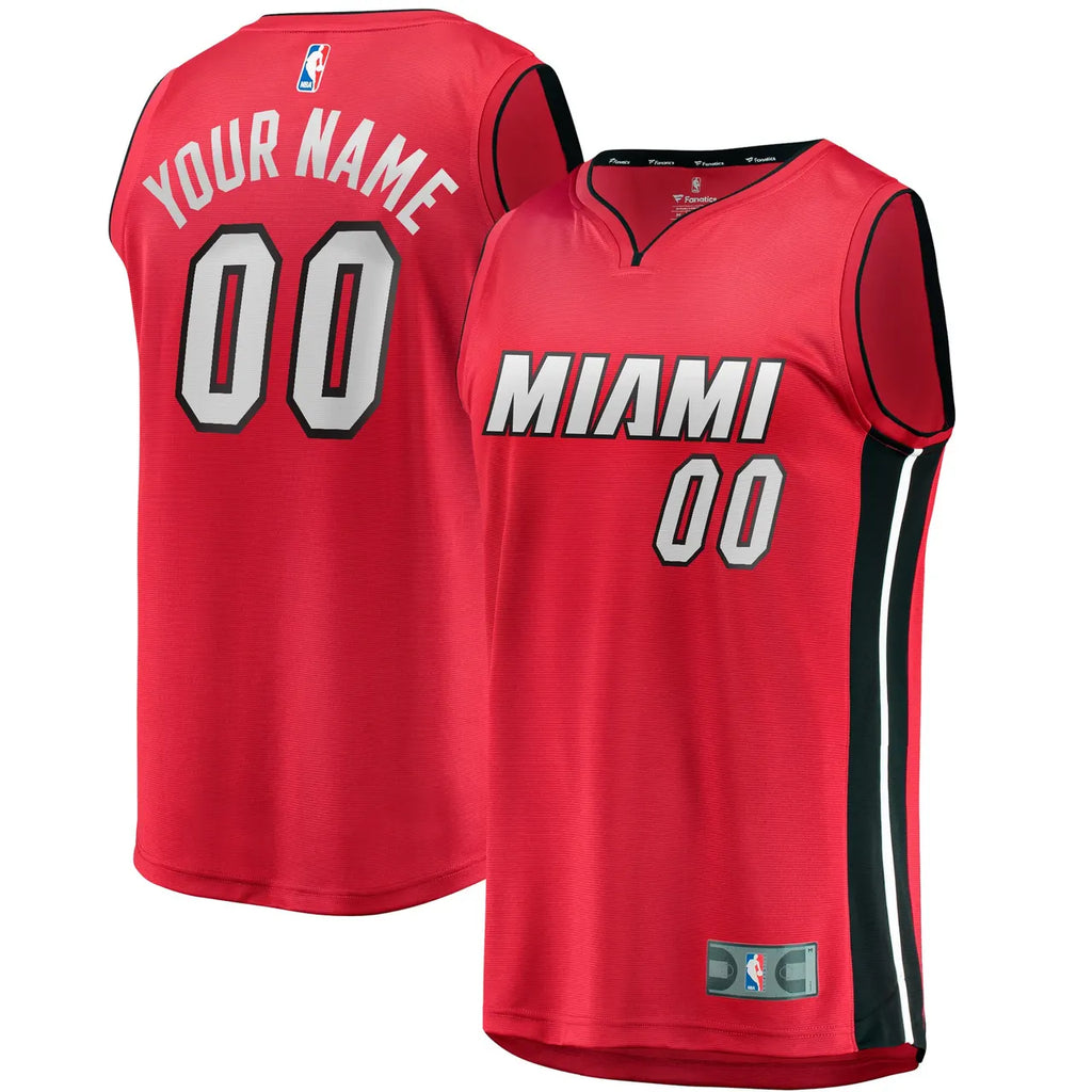 Miami Heat Red Custom Jersey - Hình 2