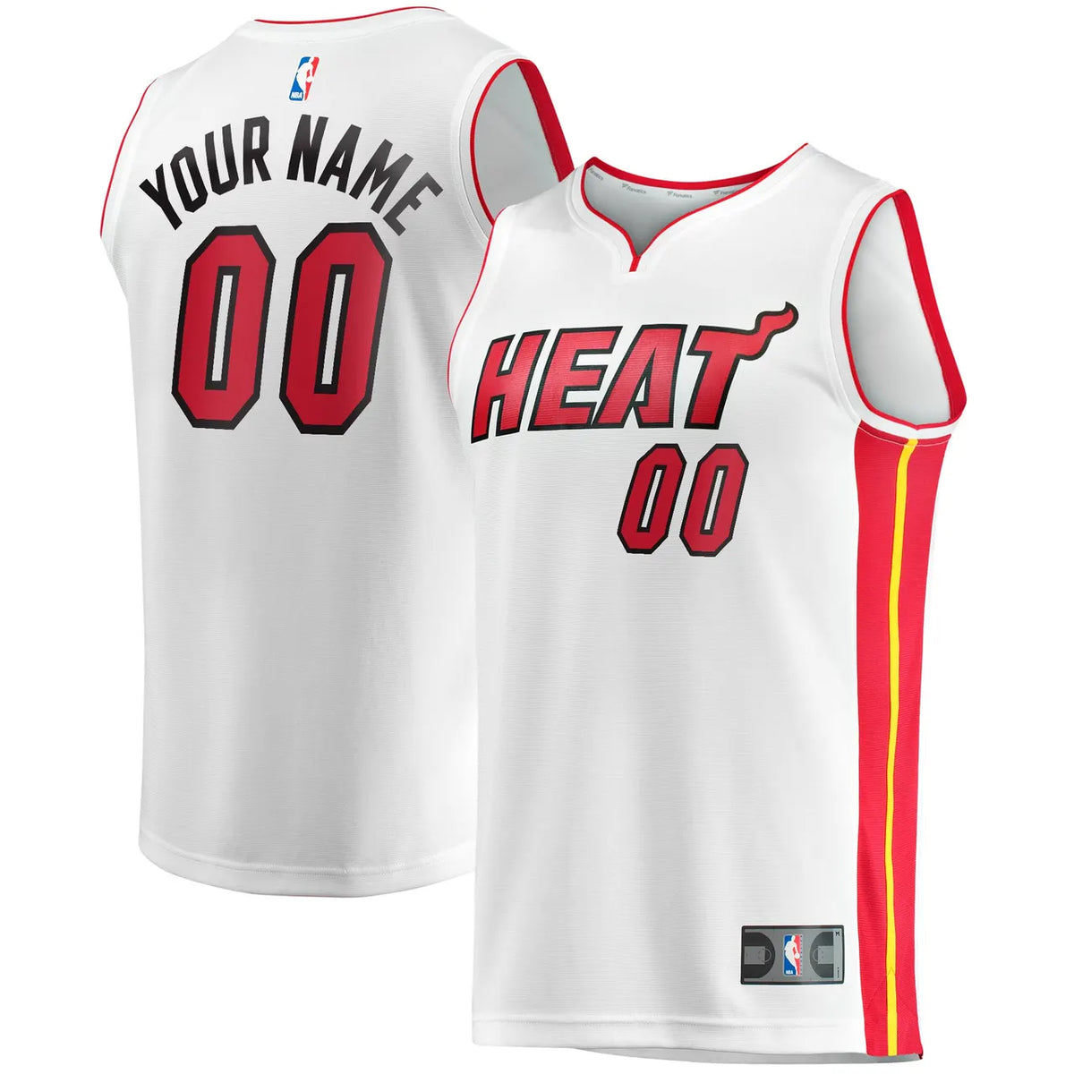 Heat White Custom Jersey fanatics - Hình 2