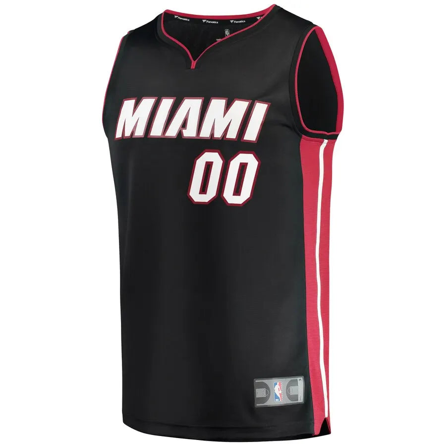 Heat Black Custom Jersey fanatics miami - Hình 2