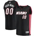 Custom Miami Heat Black Jersey