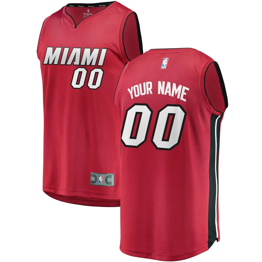 Miami Heat Red Custom Jersey