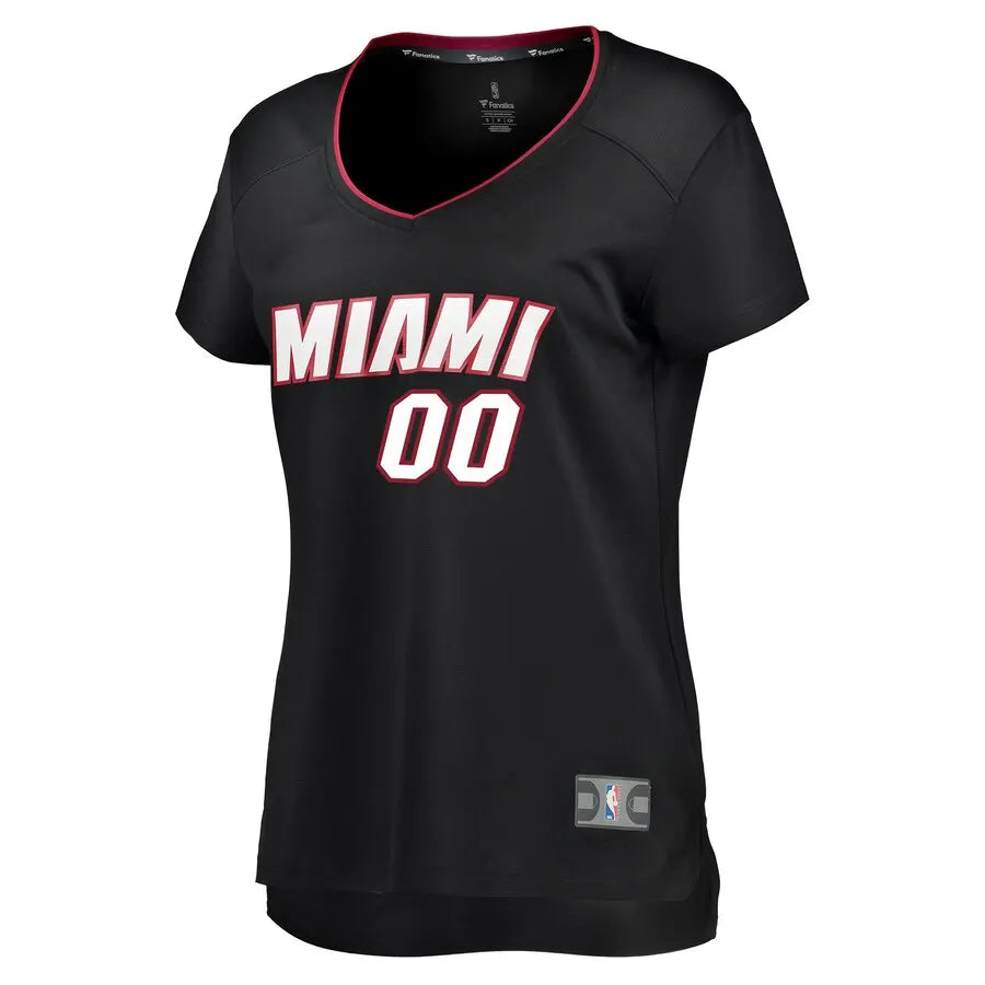 fanatics miami Heat Black Custom Jersey - Hình 2