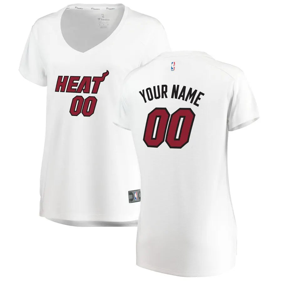 Heat White Custom Jersey fanatics