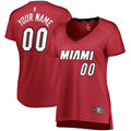 fanatics Heat Maroon Custom Jersey