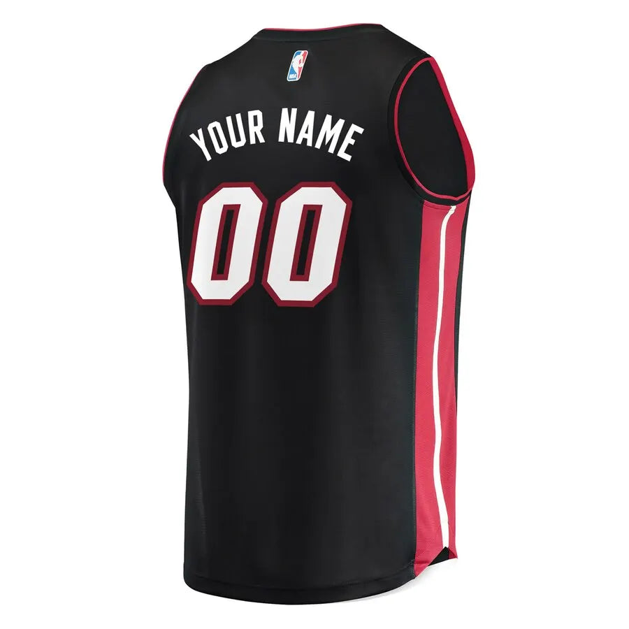 Heat Black Custom Jersey fanatics - Hình 3