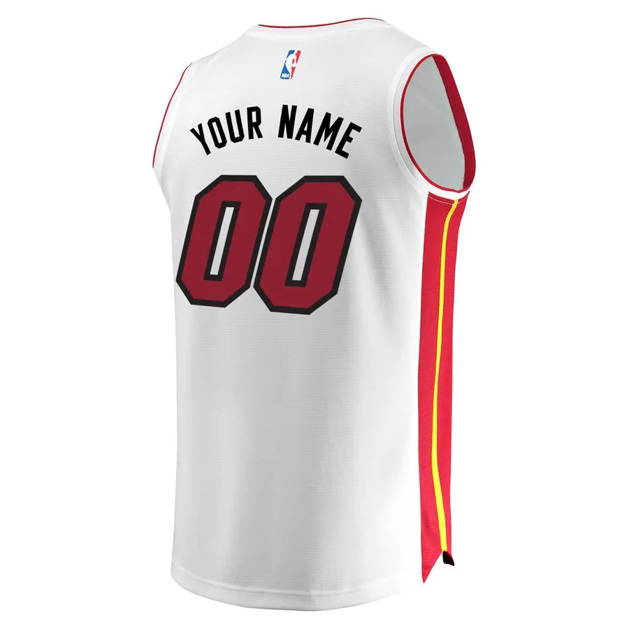 fanatics Heat White Custom Jersey - Hình 3
