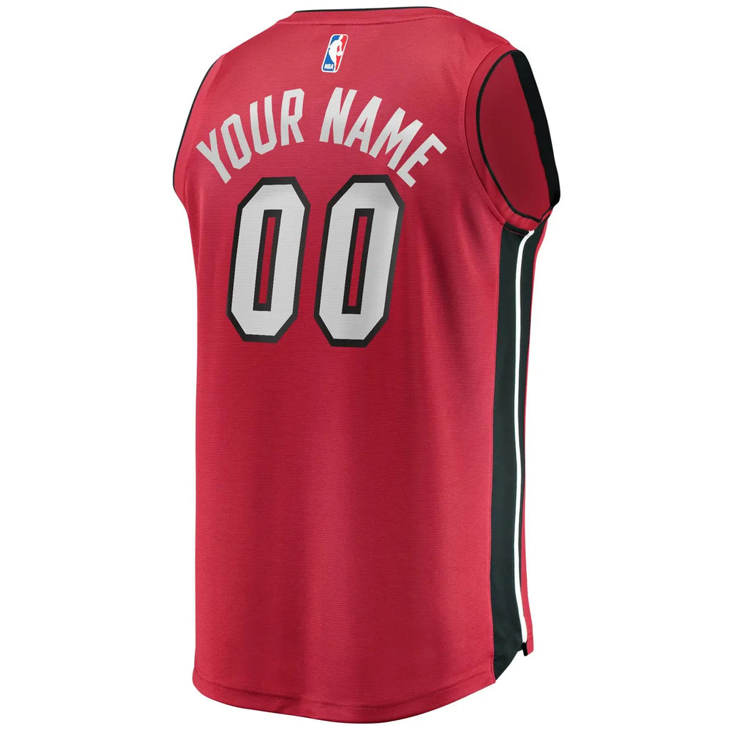 Miami Heat Custom Red Jersey - Hình 4