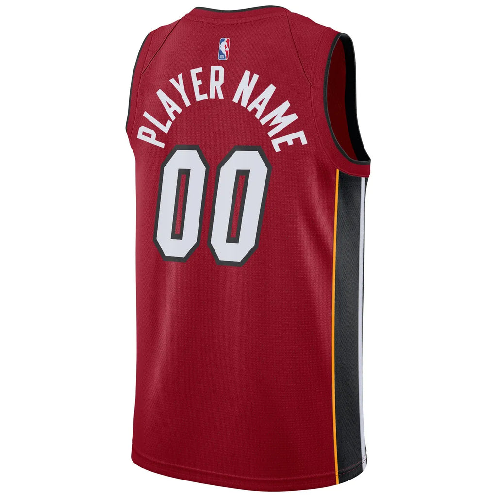 custom Jordan Miami Heat Maroon Jersey - Hình 4