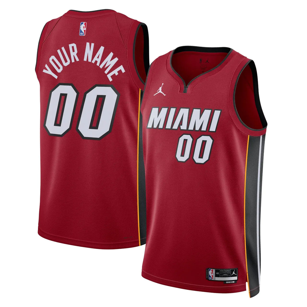 Miami Heat Maroon Custom Jersey