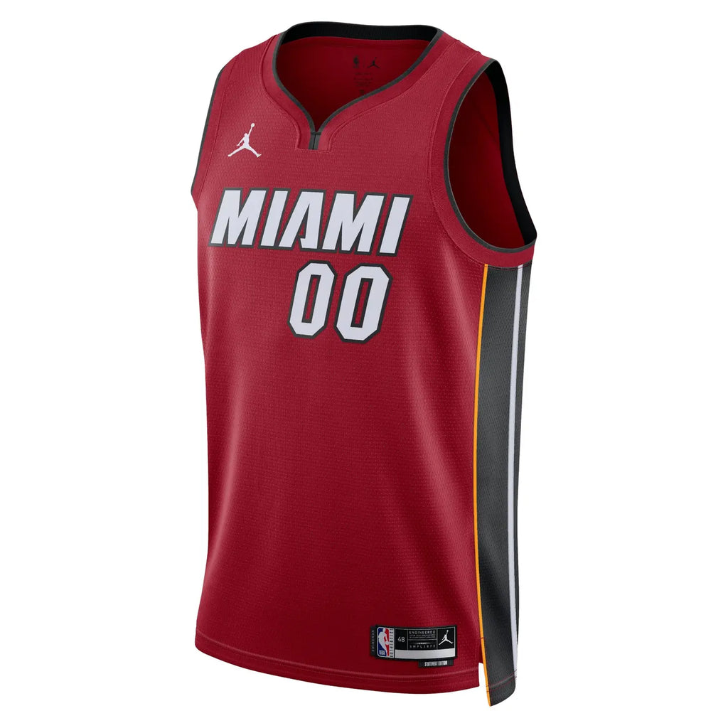 Miami Heat Maroon Custom Jersey - Hình 2