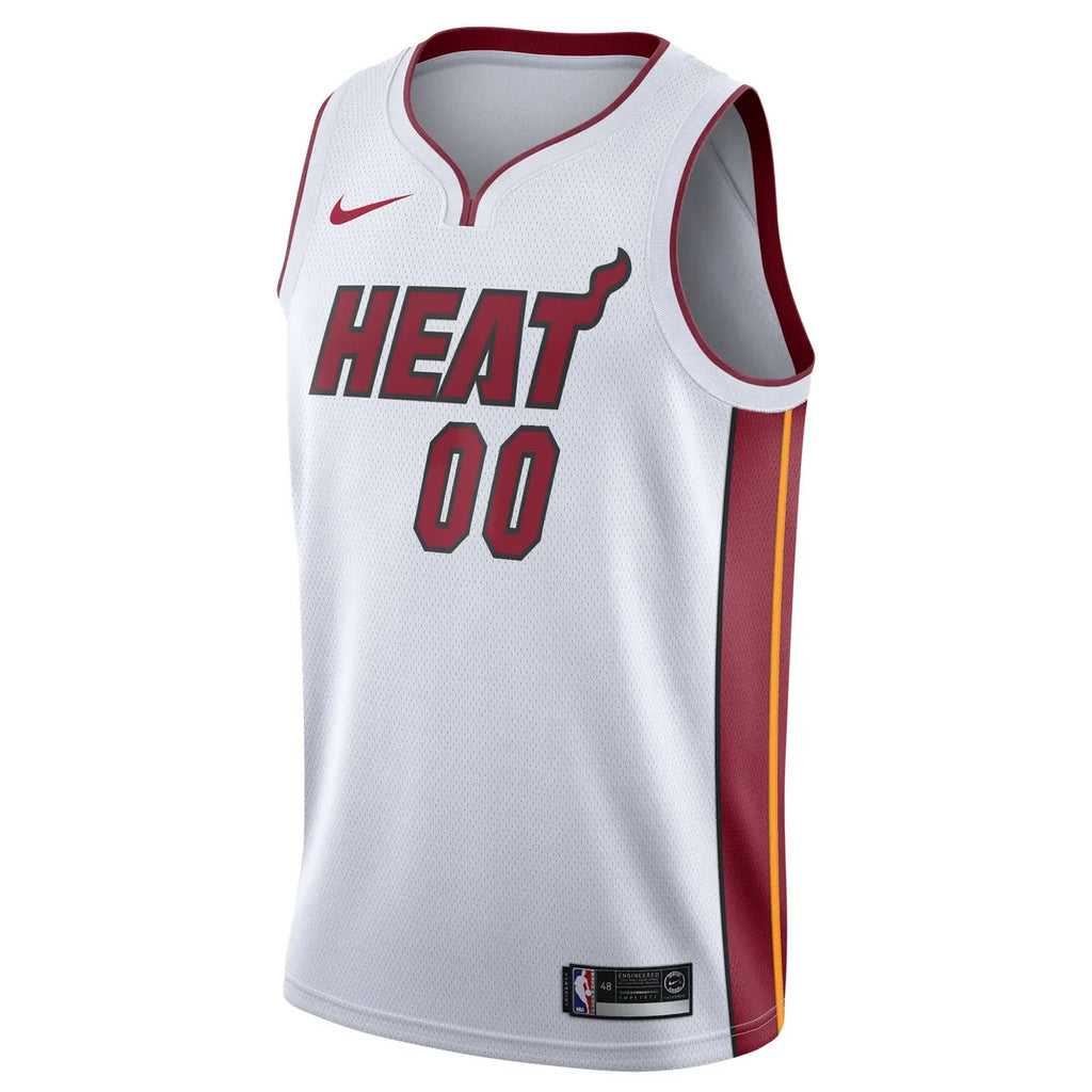 nike miami Heat White Custom Jersey - Hình 3