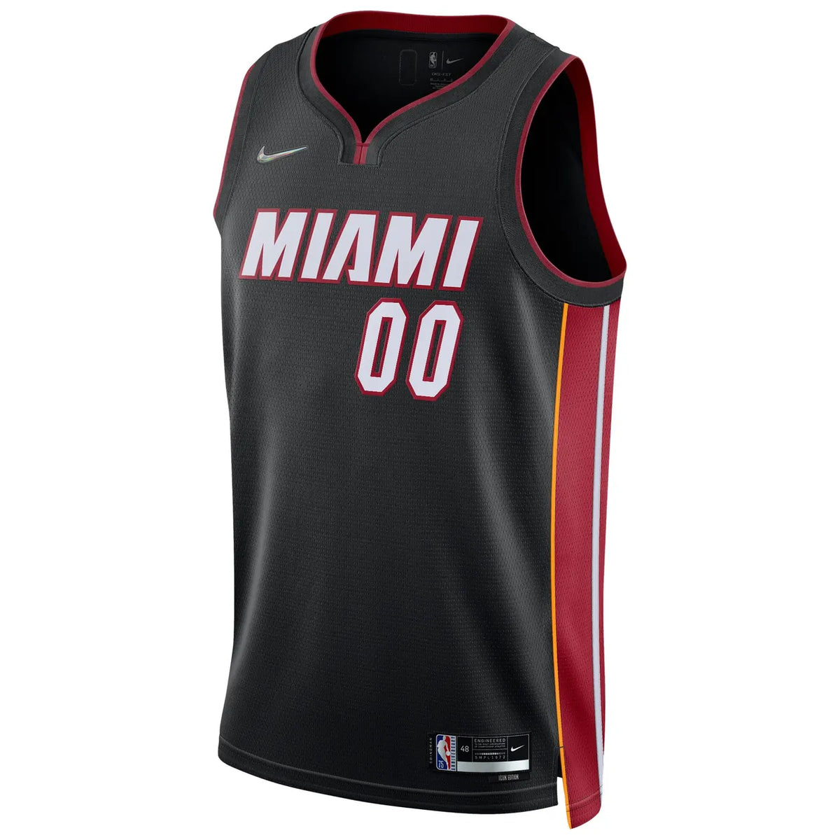 nike icon Miami Heat Black Jersey - Hình 3