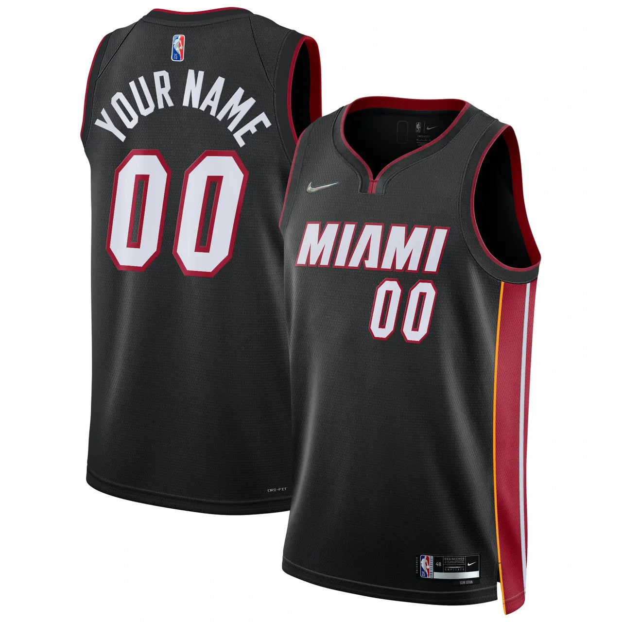 nike icon Miami Heat Black Jersey