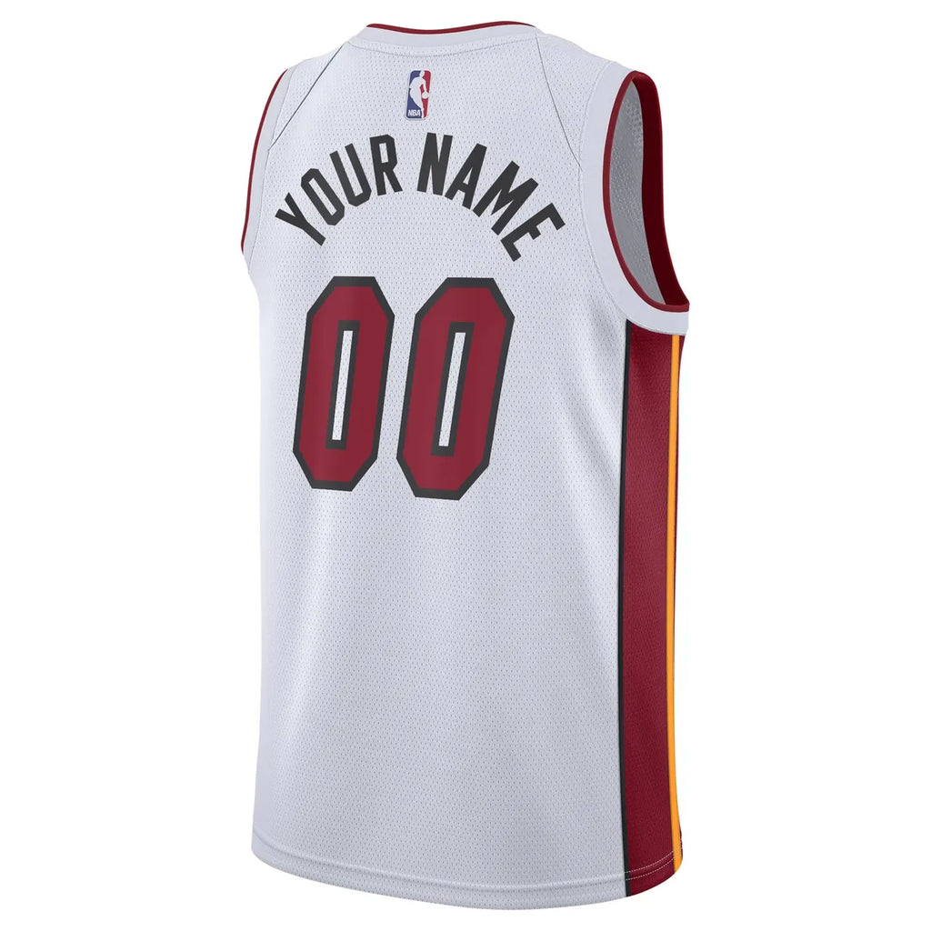 Heat White Custom Jersey Nike - Hình 3