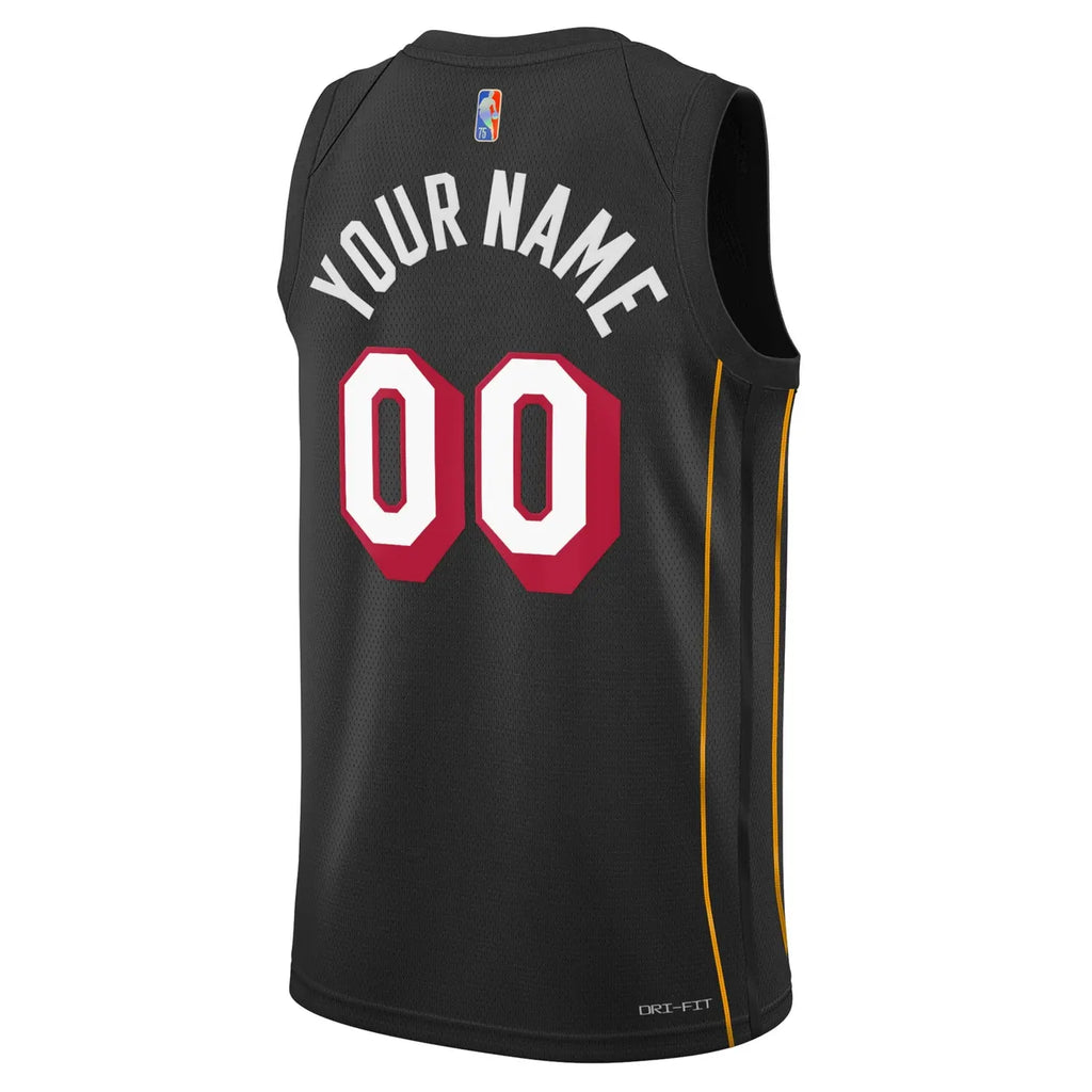 Miami Heat Black Jersey City - Hình 3
