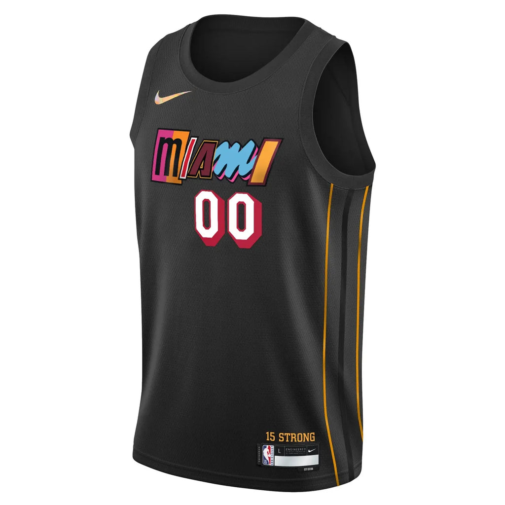 Miami Heat Black Jersey City - Hình 2