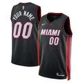 Miami Heat Black Icon Custom Jersey