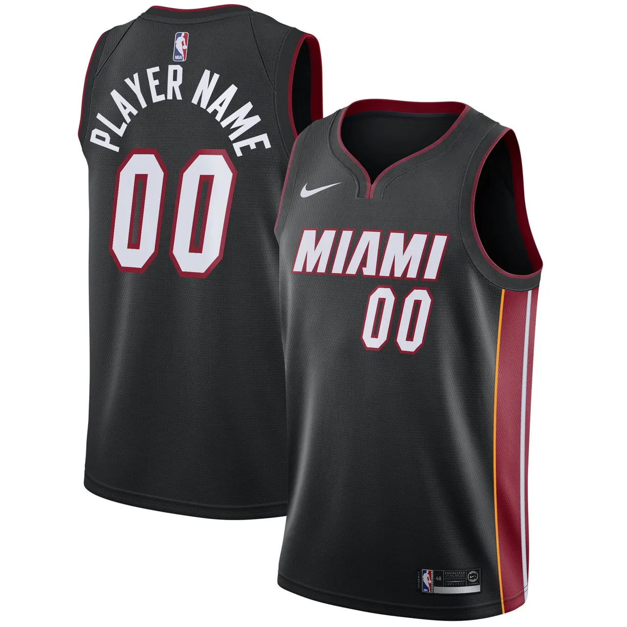Miami Heat Black Jersey nike - Hình 2