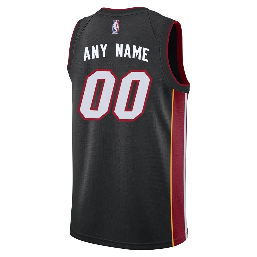 Miami Heat Black Custom Jersey - Hình 3