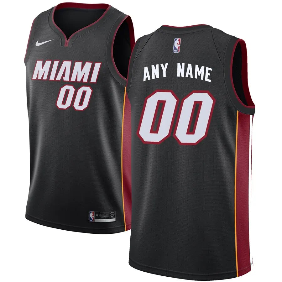 Miami Heat Black Custom Jersey