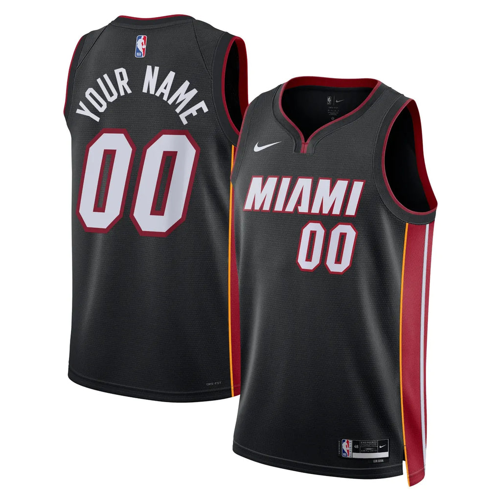 nike Miami Heat Black Jersey - Hình 2