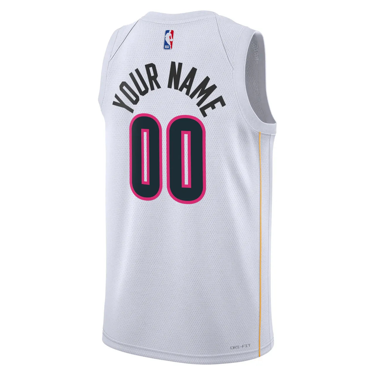 Miami Heat White Custom Jersey - Hình 4