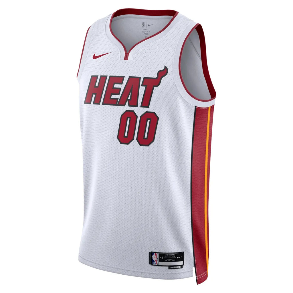nike Miami Heat White Jersey - Hình 3