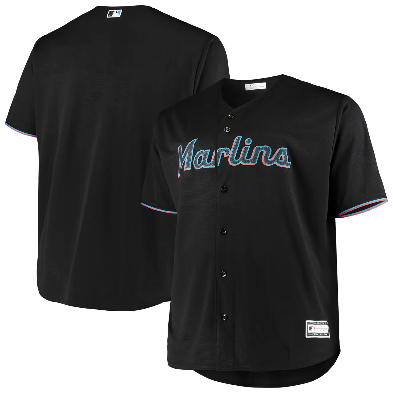 Majestic Black Marlins Jersey
