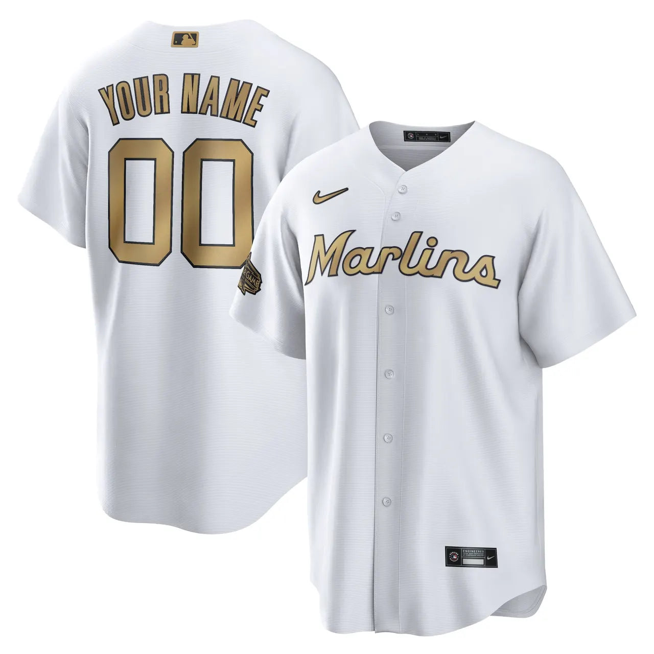 Marlins Gold Trim Jersey