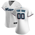 nike Marlins White Custom Jersey