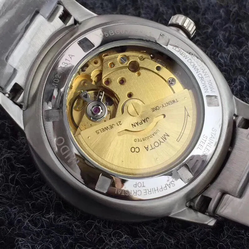 Mido Commander Datoday Silver Dial - Hình 3