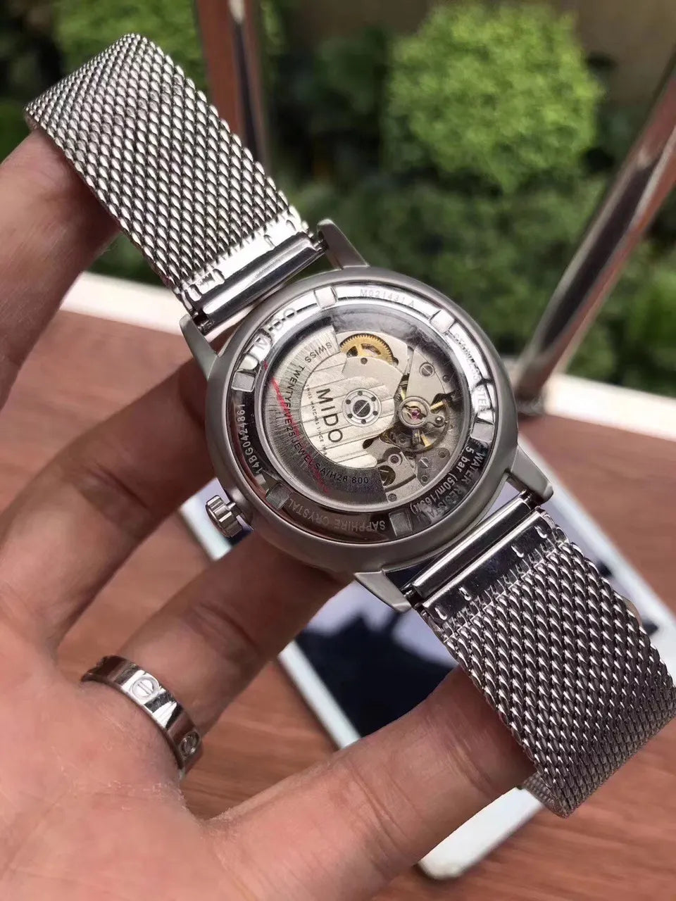 Mido Baroncelli Silver Mesh
