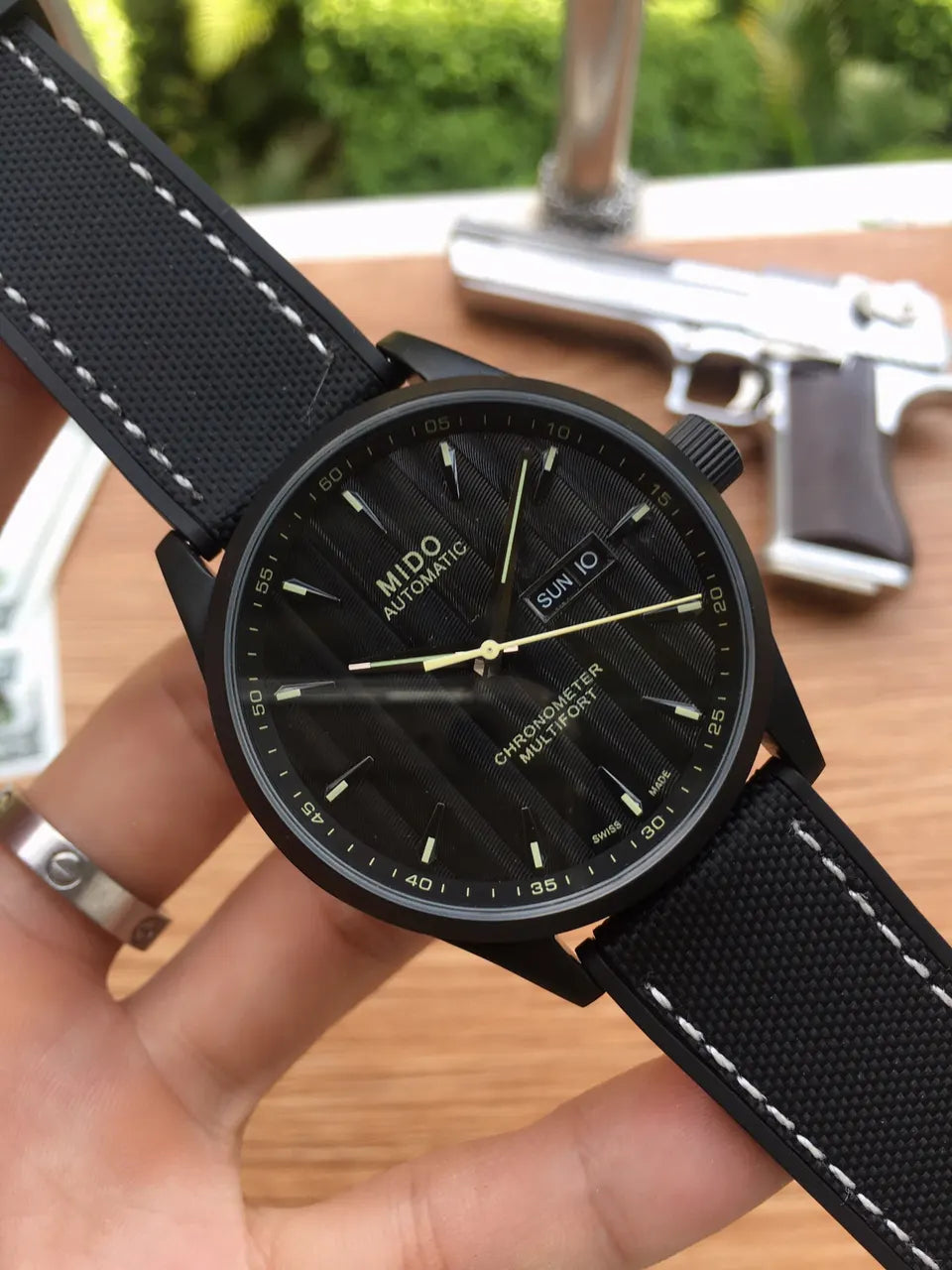 Mido Multifort Beige Strap - Hình 7