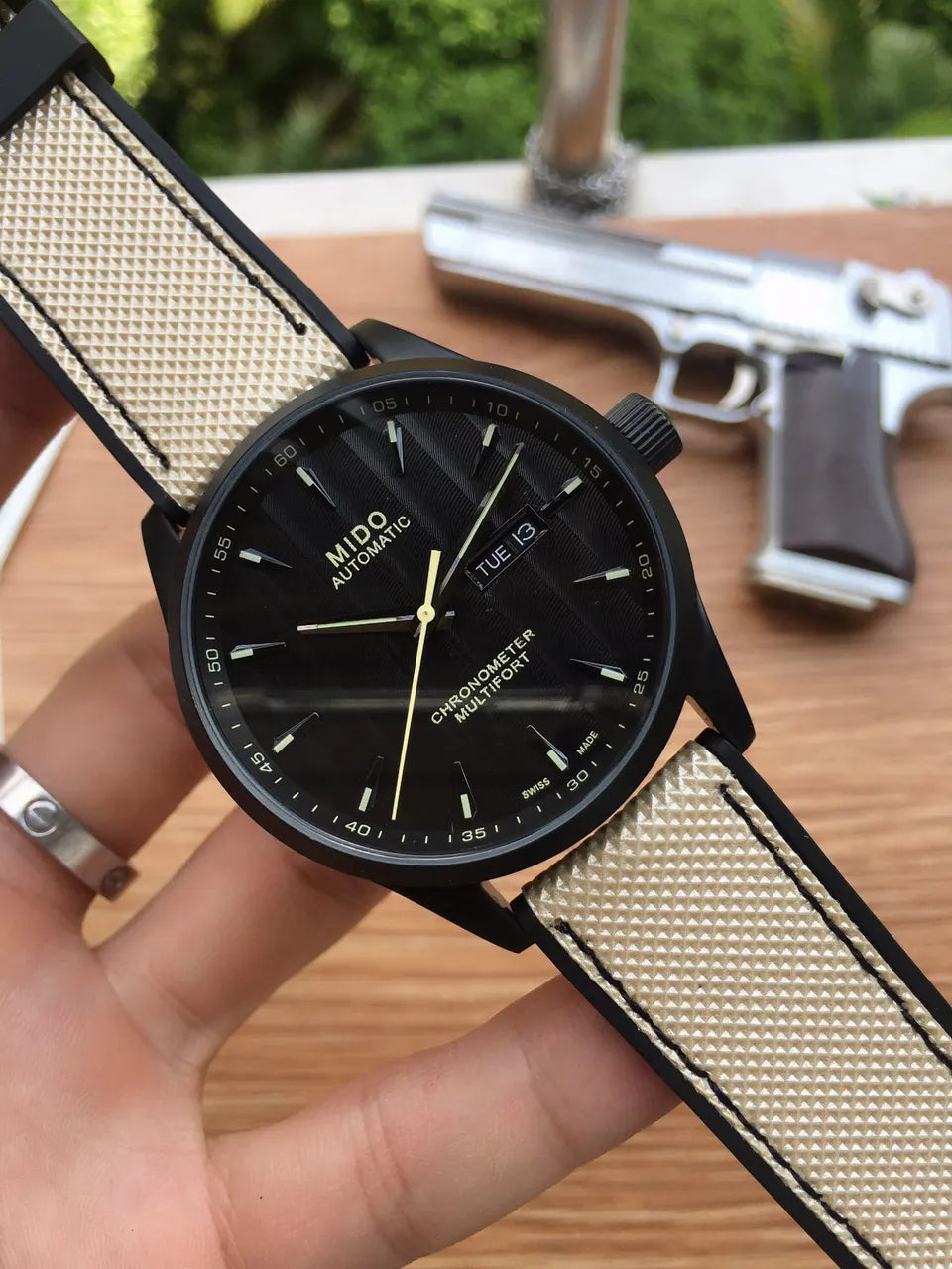 Mido Multifort Beige Strap - Hình 6