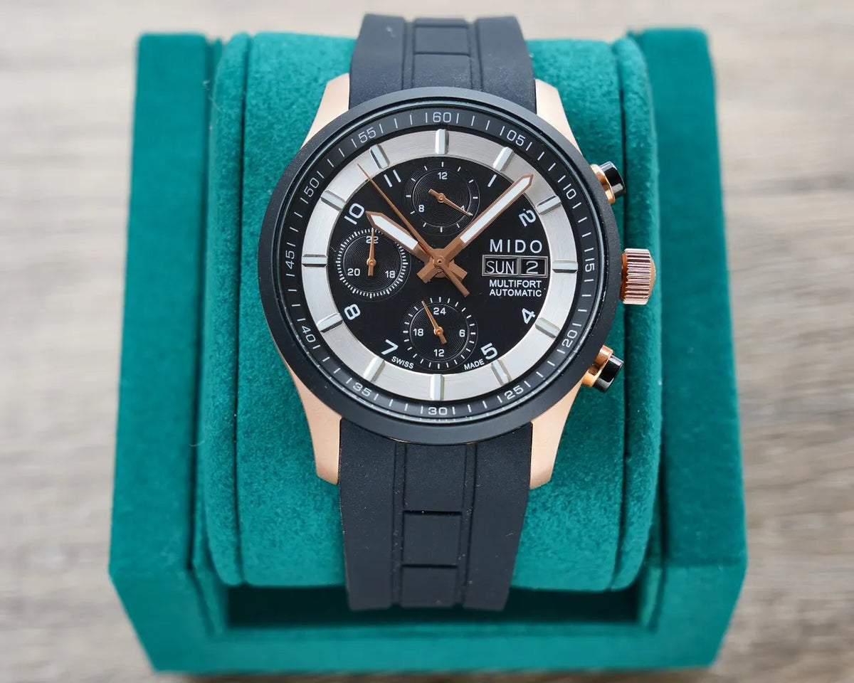 rose Mido Multifort Black Rubber - Hình 6